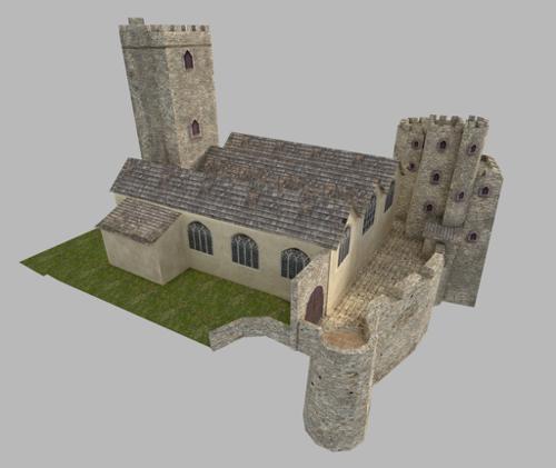 castle low poly preview image